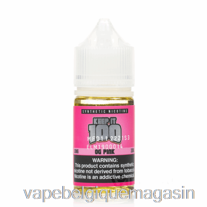 Vape Shop Bruxelles Et Sels Roses - Garder 100 - 30ml 50mg